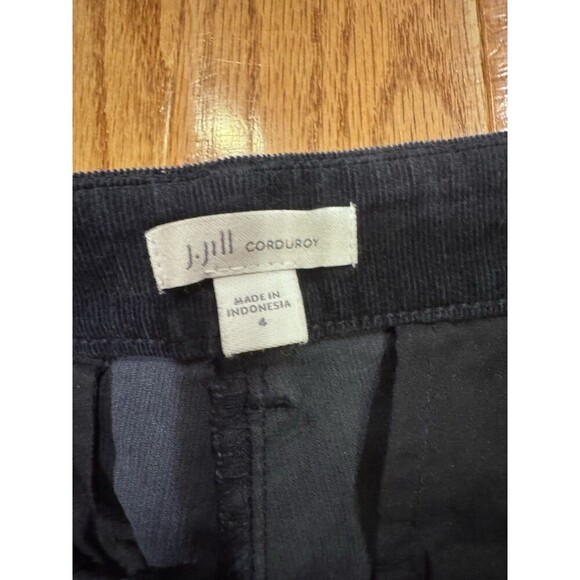 J.Jill Womens Corduroy Wide Leg Pants Navy Blue Sz 4 Boho Chic Heritage NWOT - Picture 4 of 7
